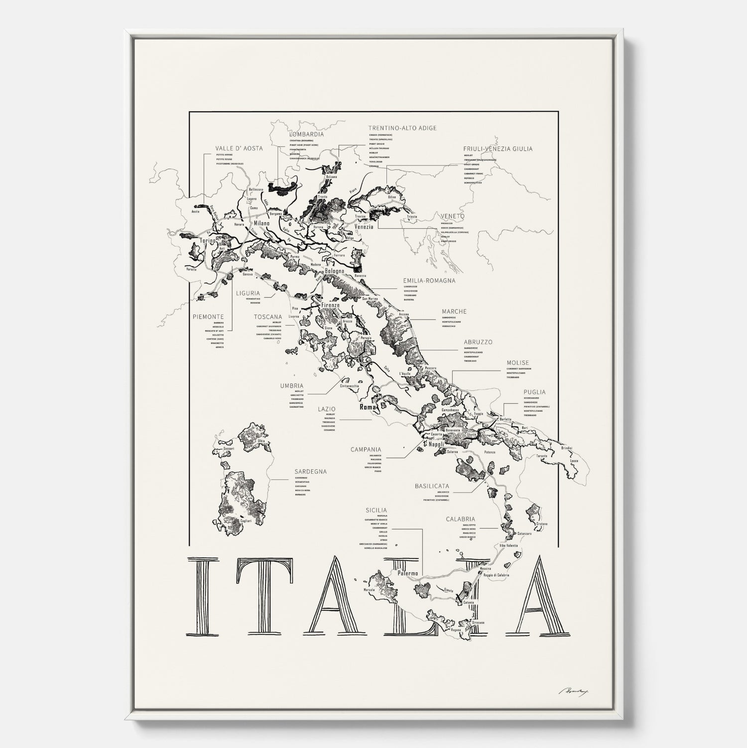 Vinkarta - Italien