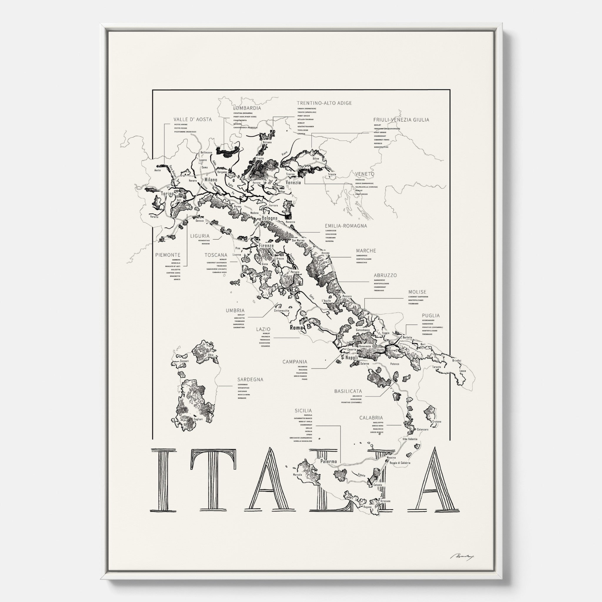 Vinkarta - Italien