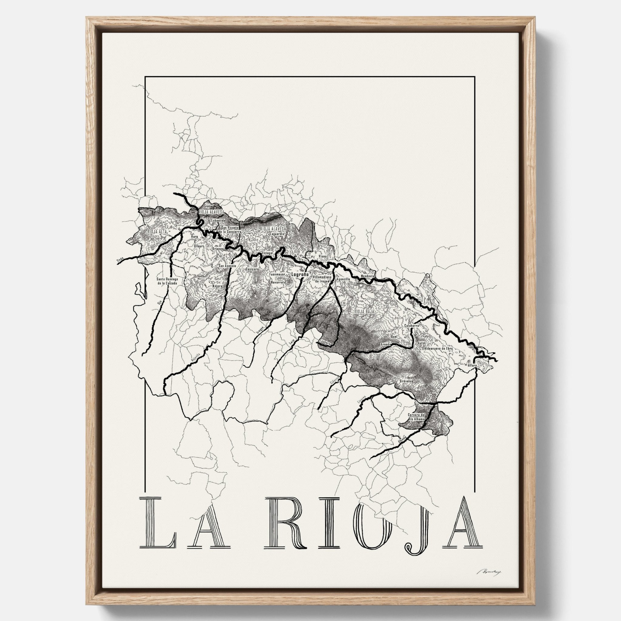 La rioja wine map
