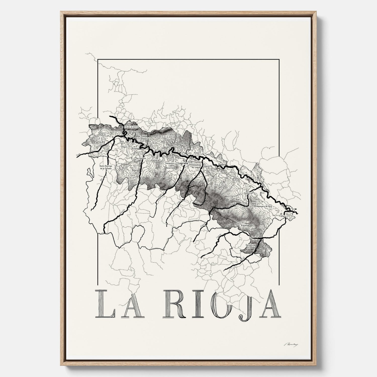 La rioja wine map