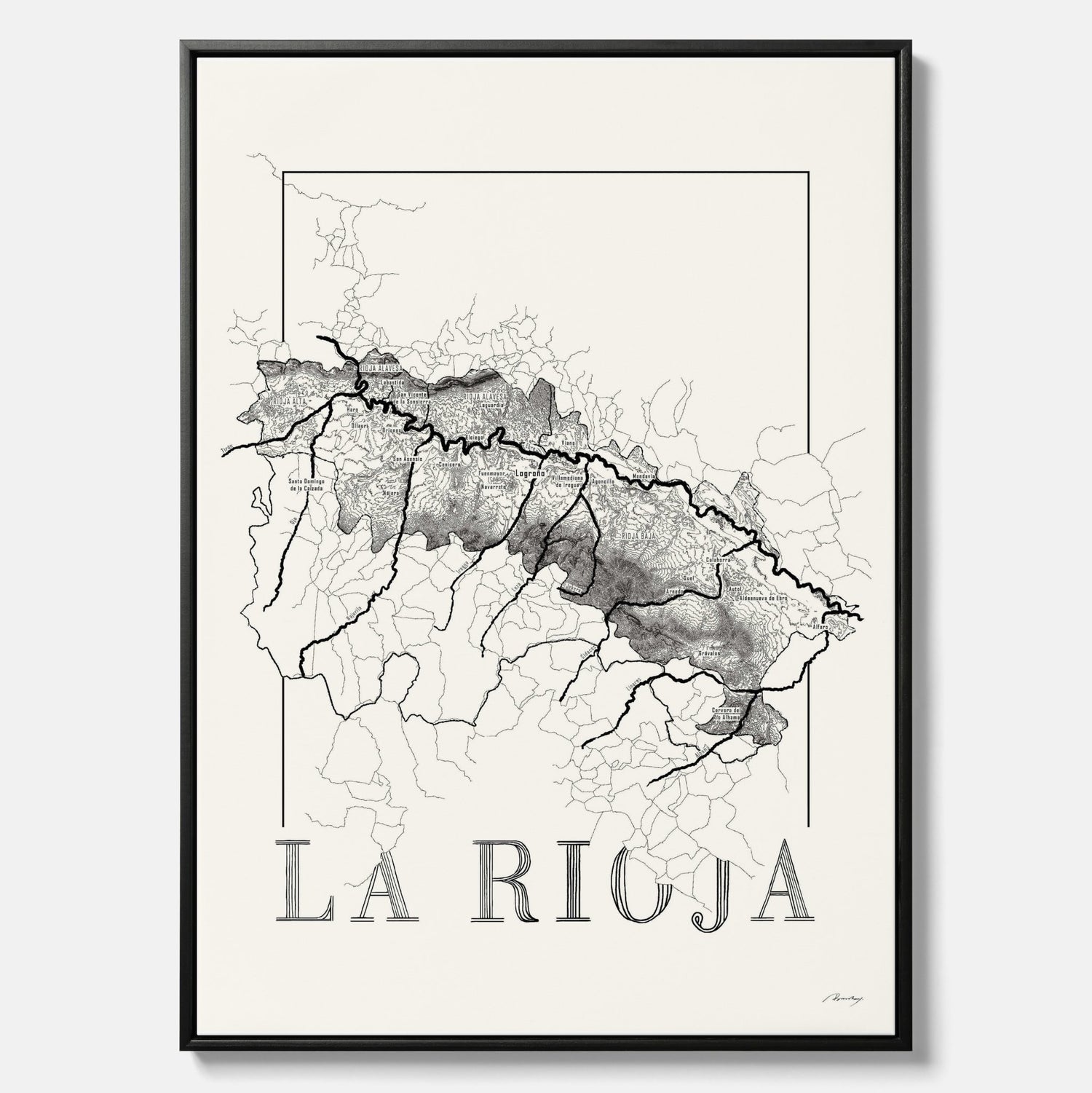 La rioja wine map