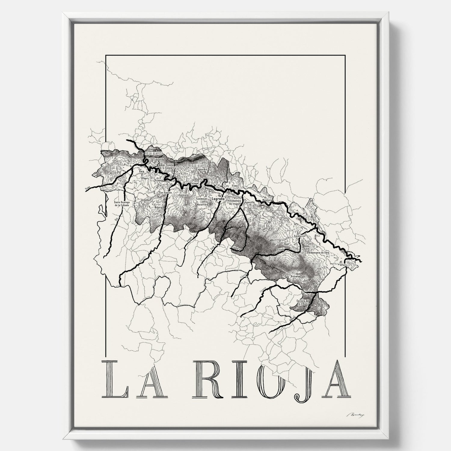 La rioja wine map