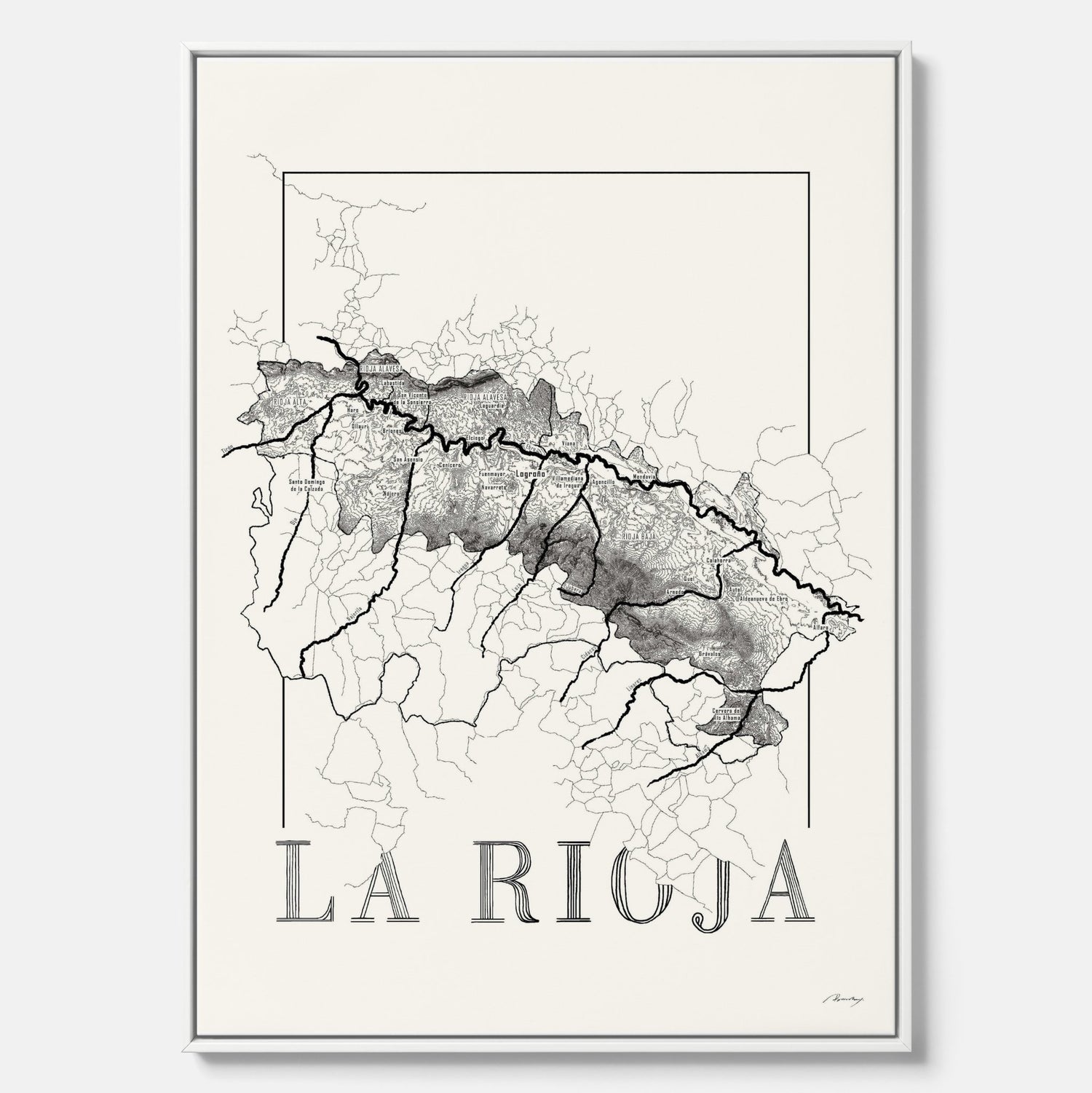 La rioja wine map