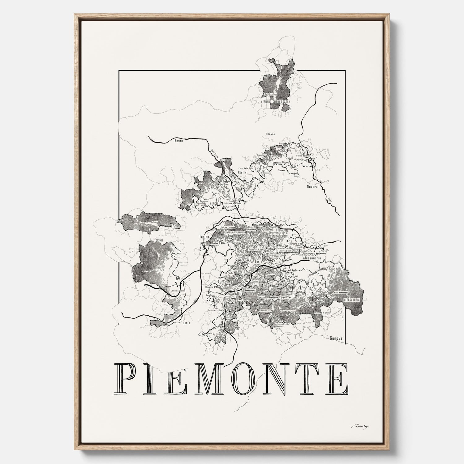 Piemonte - Vinkarta