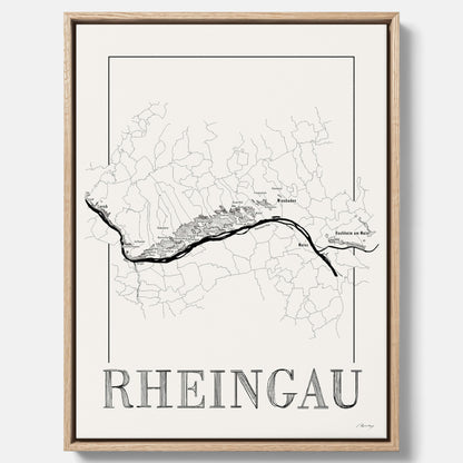 Rheingau wine map
