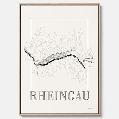 Rheingau wine map