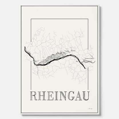 Rheingau wine map