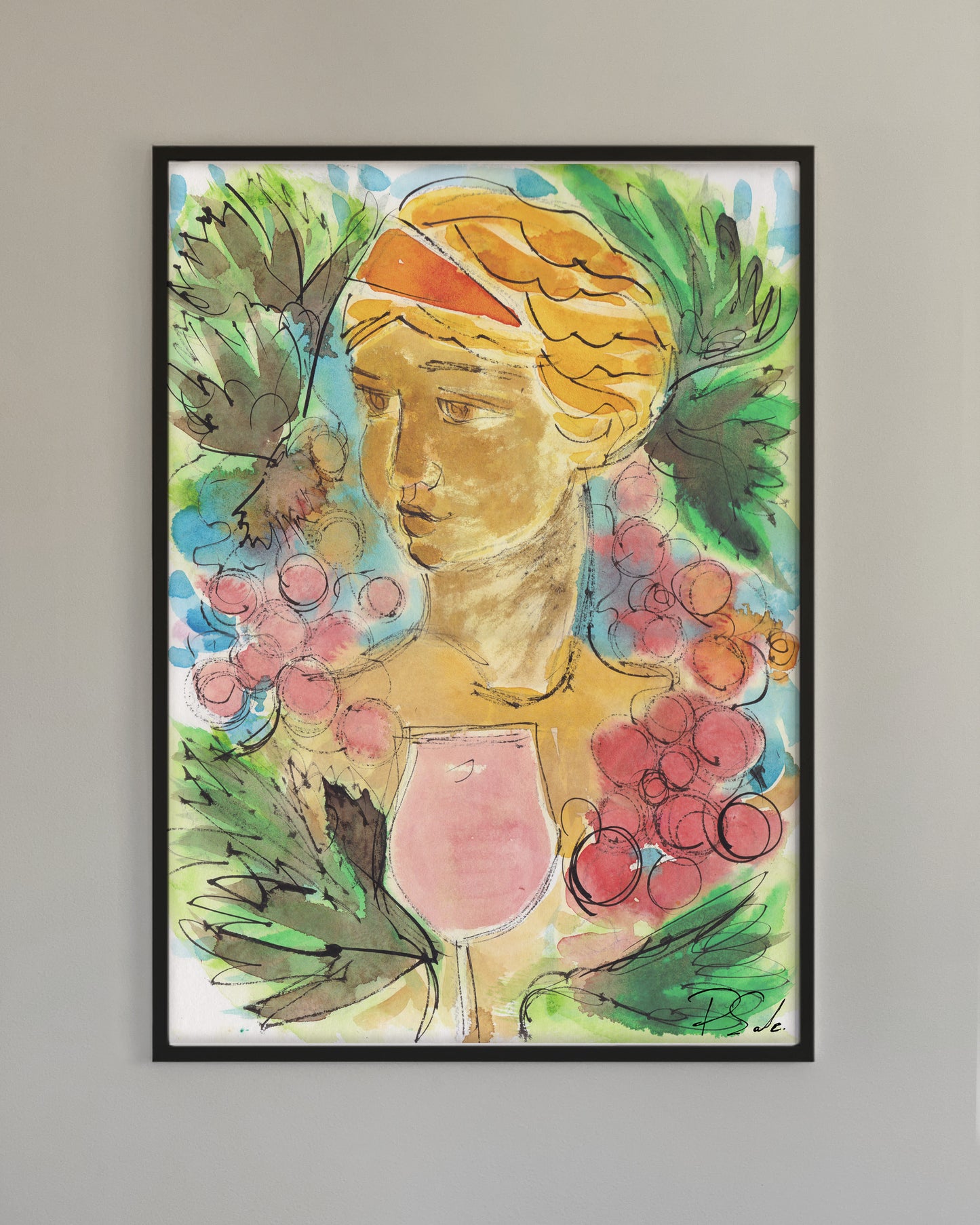 Exclusive wine art posters created by artists in collaboration with Brushery. Premium quality wine art prints printed on environmentally friendly FSC marked paper.