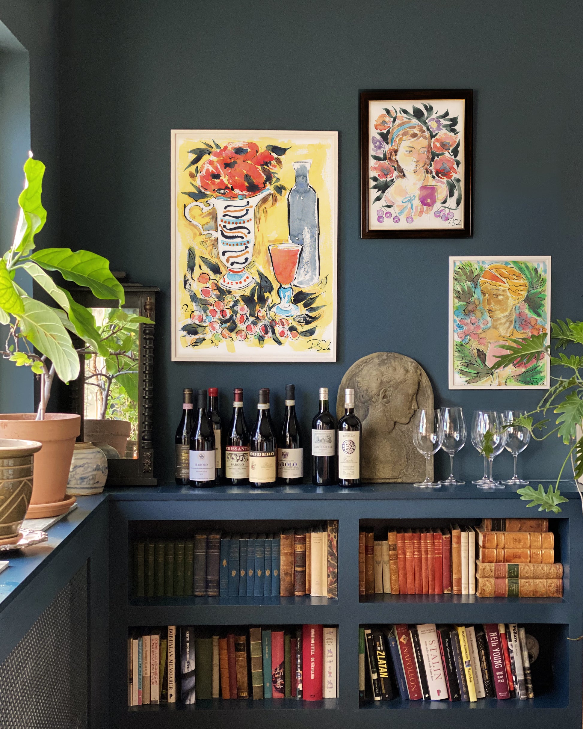 Exclusive wine art posters created by artists in collaboration with Brushery. Premium quality wine art prints printed on environmentally friendly FSC marked paper.