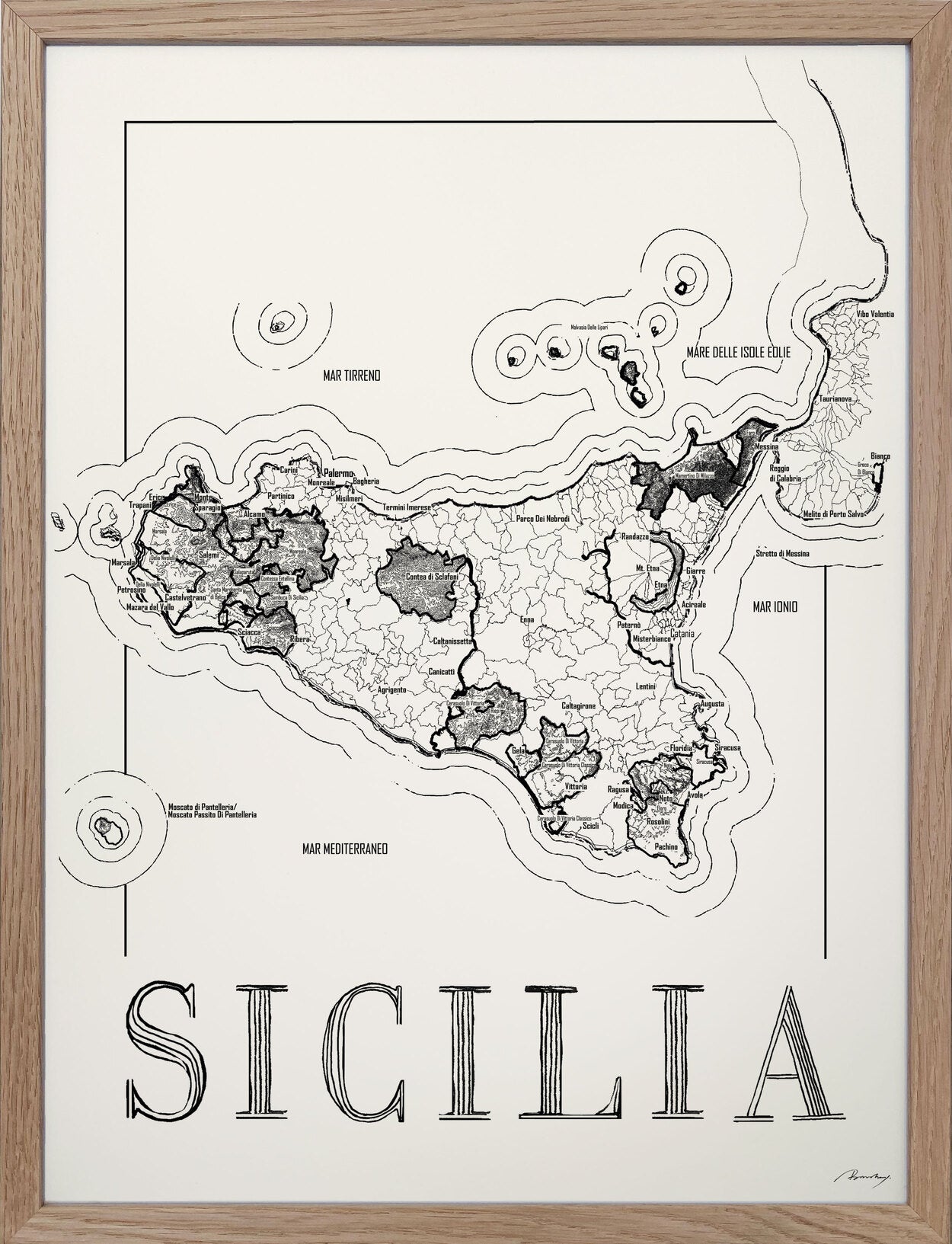 Sicilia Weinkarte