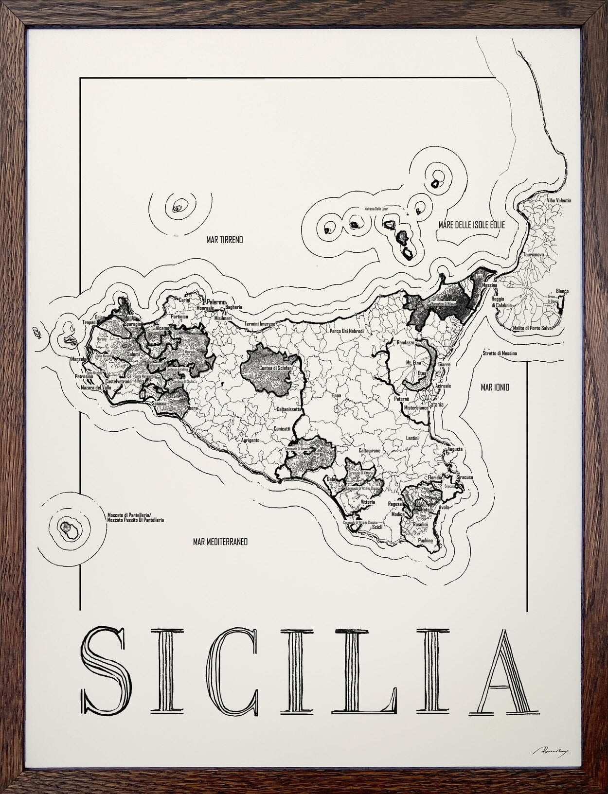 Sicilia Weinkarte