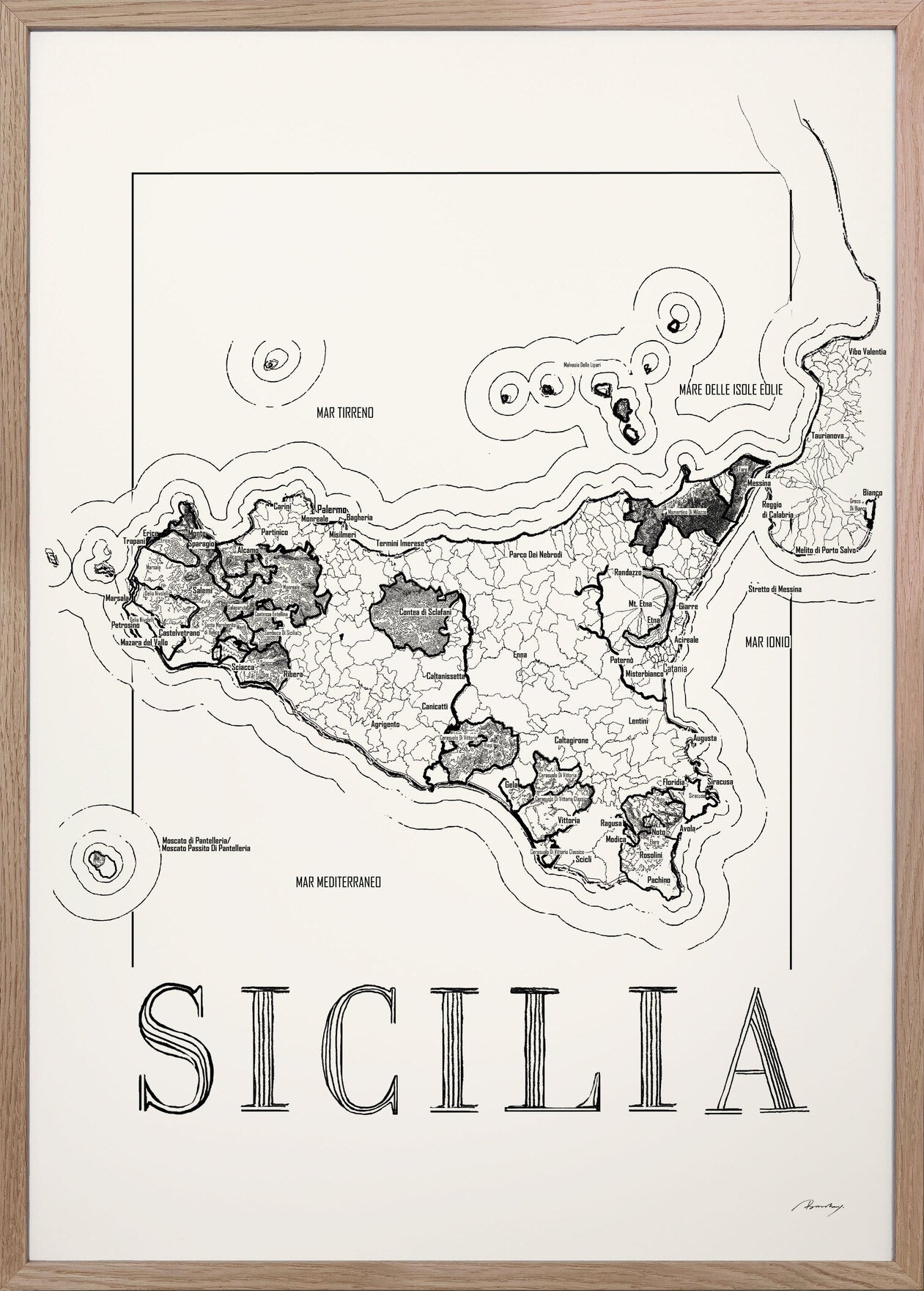 Sicilia Weinkarte