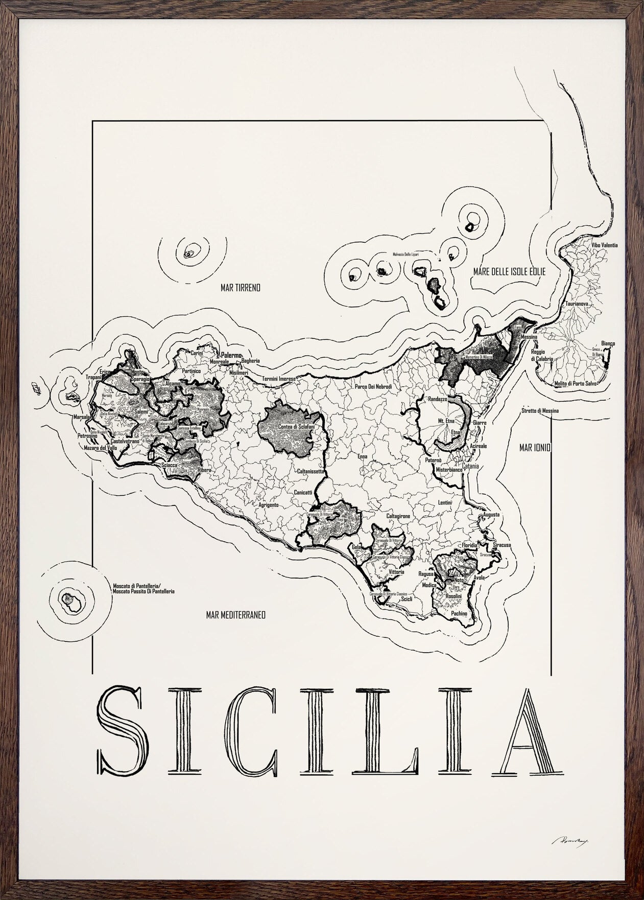 Sicilia Weinkarte