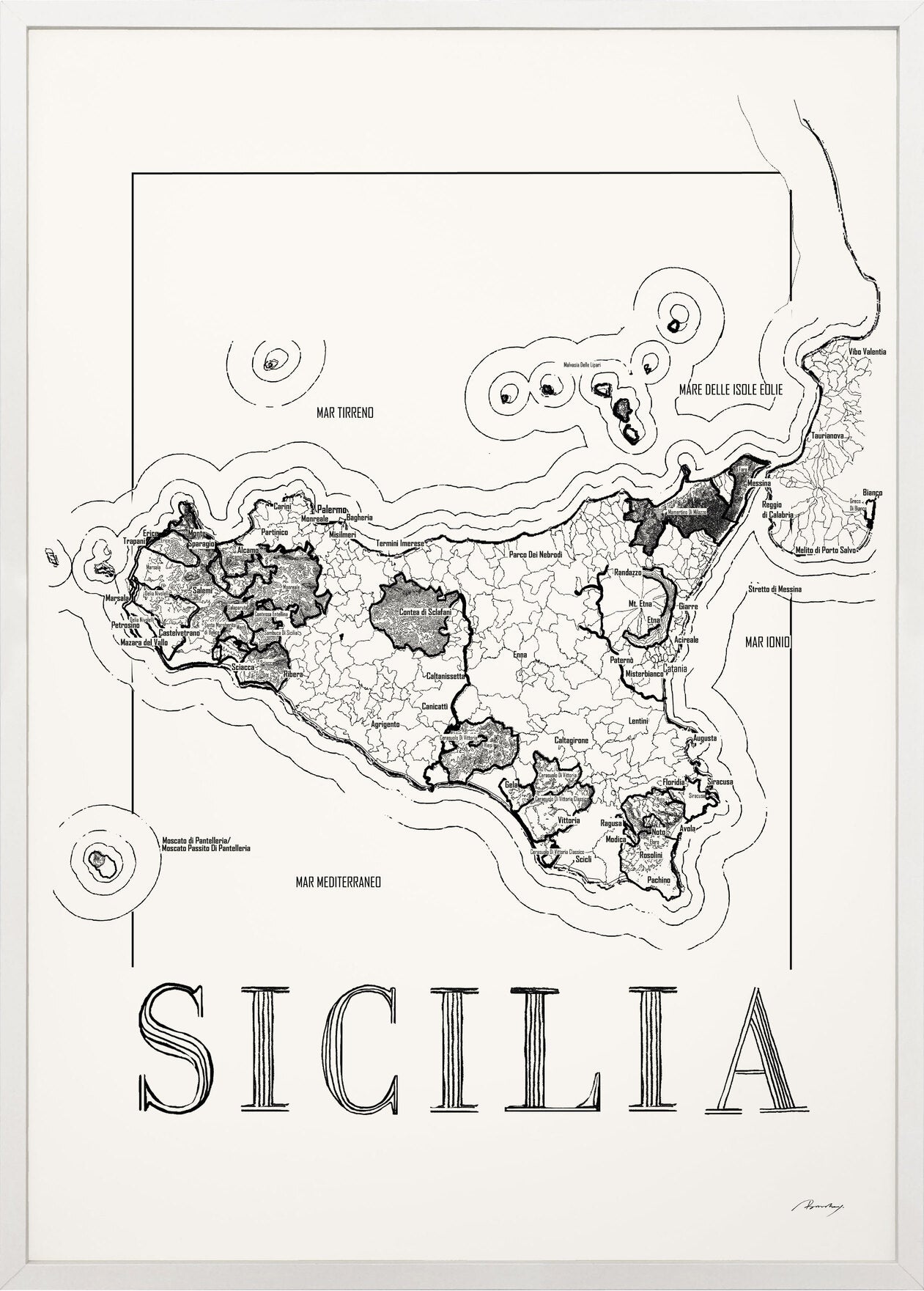 Sicilia Weinkarte