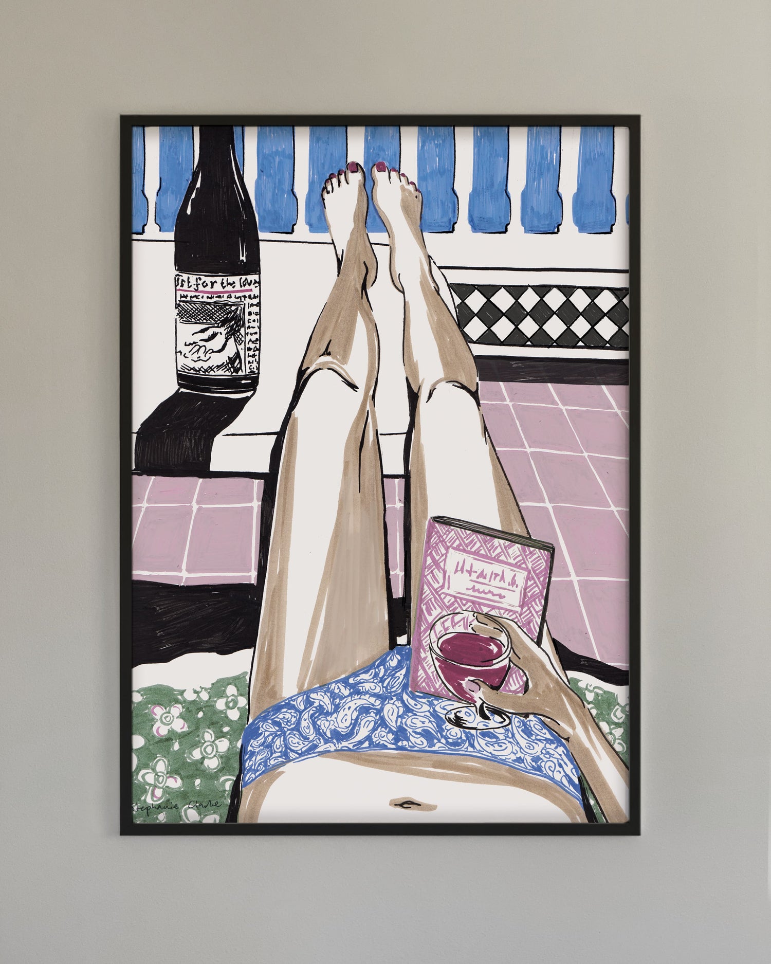 Exclusive wine art posters created by artists in collaboration with Brushery. Premium quality wine art prints printed on environmentally friendly FSC marked paper.