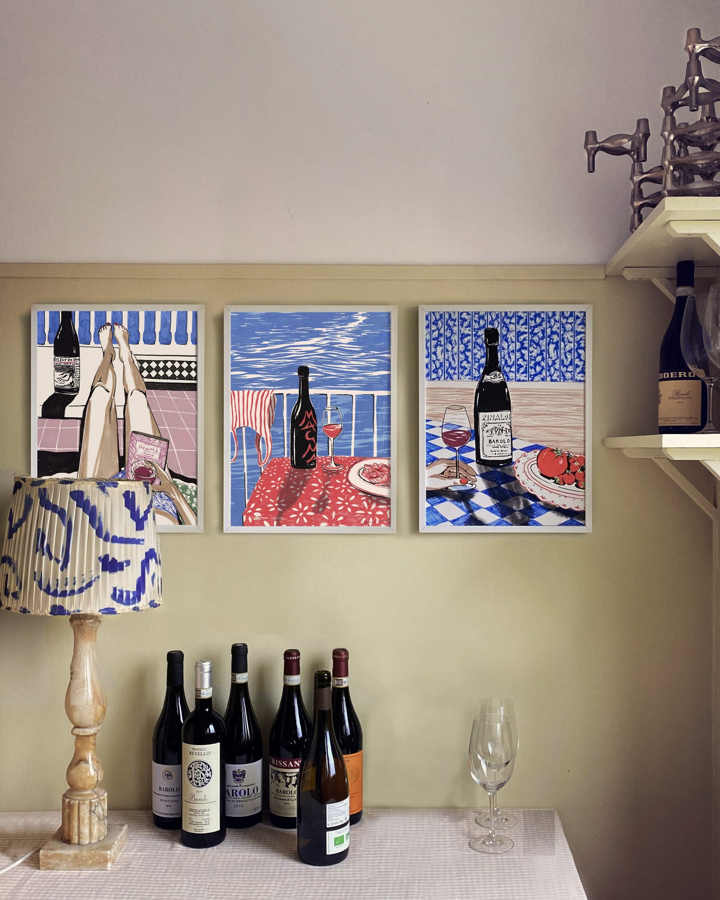 Exclusive wine art posters created by artists in collaboration with Brushery. Premium quality wine art prints printed on environmentally friendly FSC marked paper.