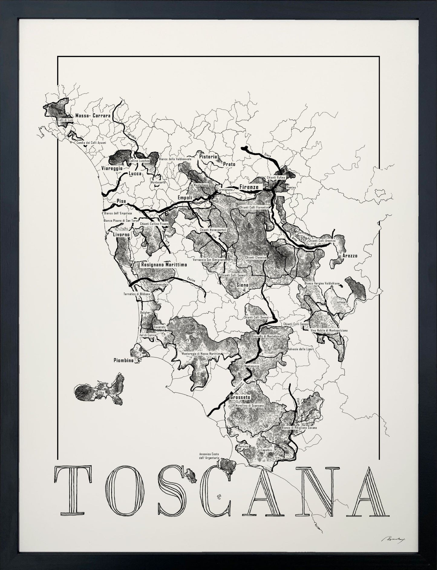 Vinkarta - Toscana