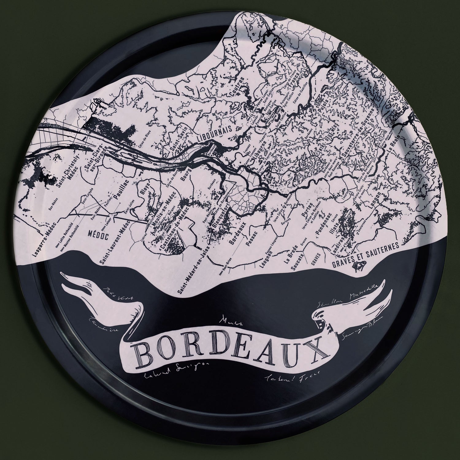 Tablett Bordeaux