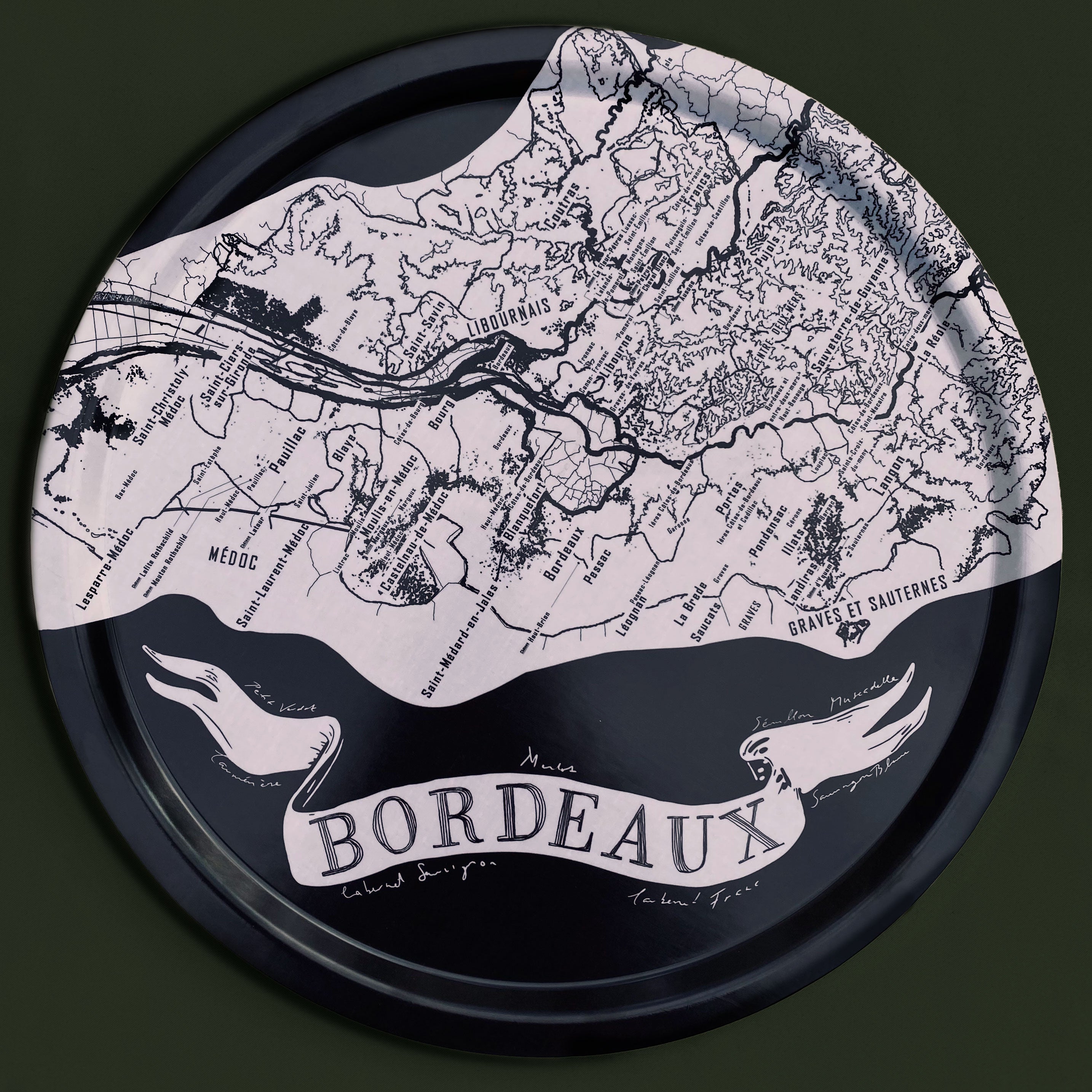 Tablett Bordeaux
