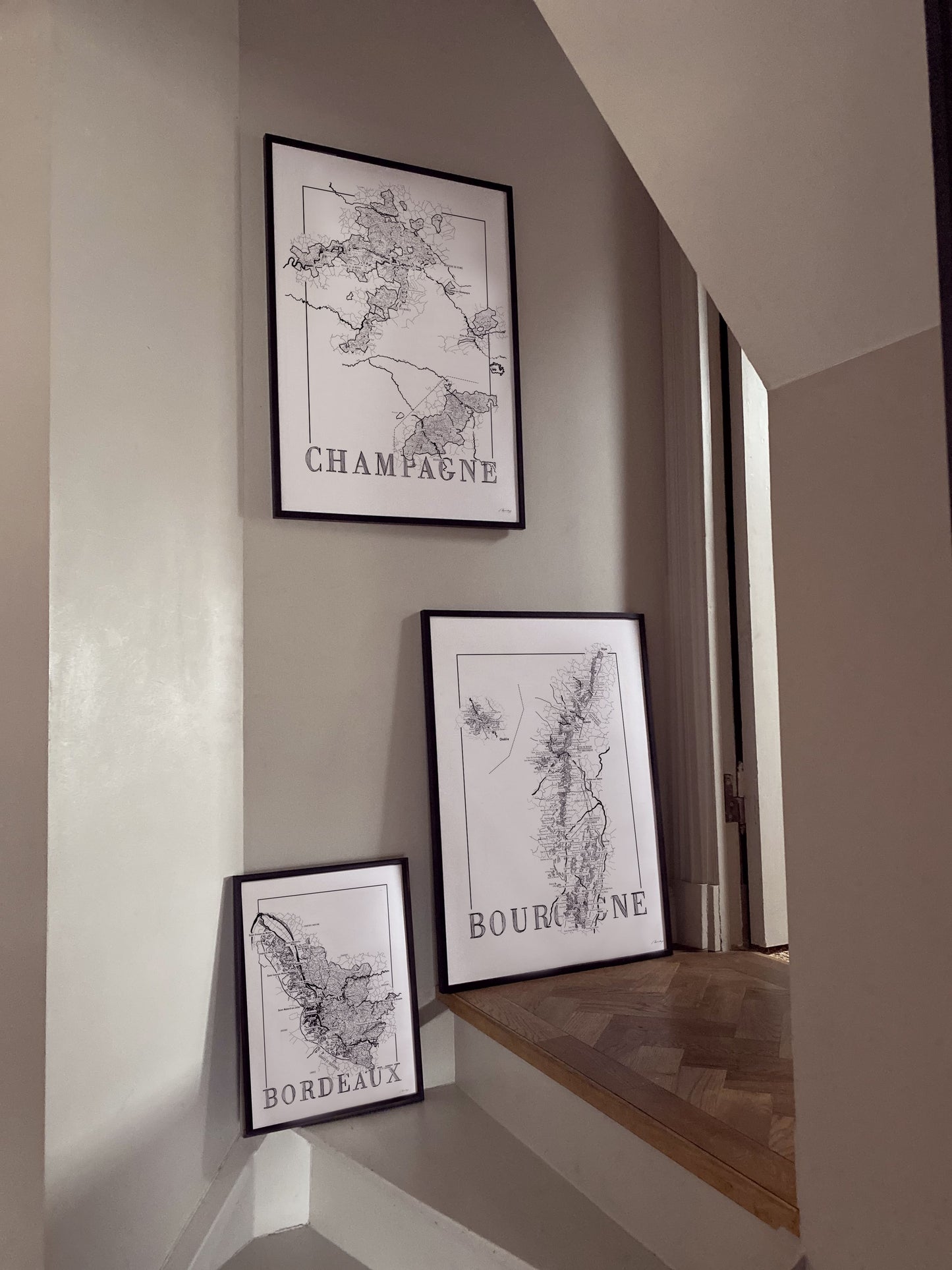 Bourgogne Wine map poster. Wine art. Wine print. Wine poster.  Exclusive wine map posters. Premium quality wine maps printed on environmentally friendly FSC marked paper. 