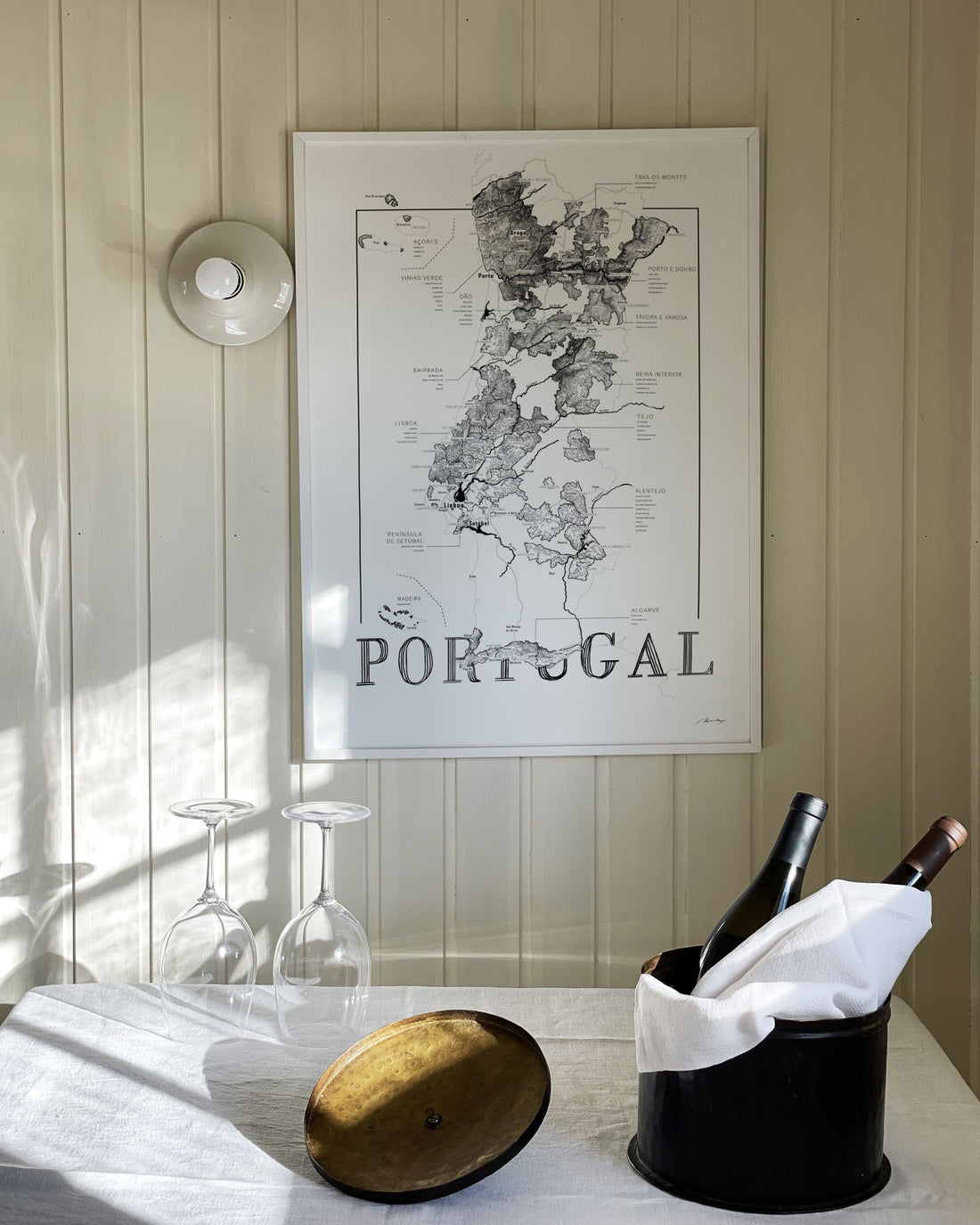 Portugal Wine map poster. Exclusive wine map posters. Premium quality wine maps printed on environmentally friendly FSC marked paper.