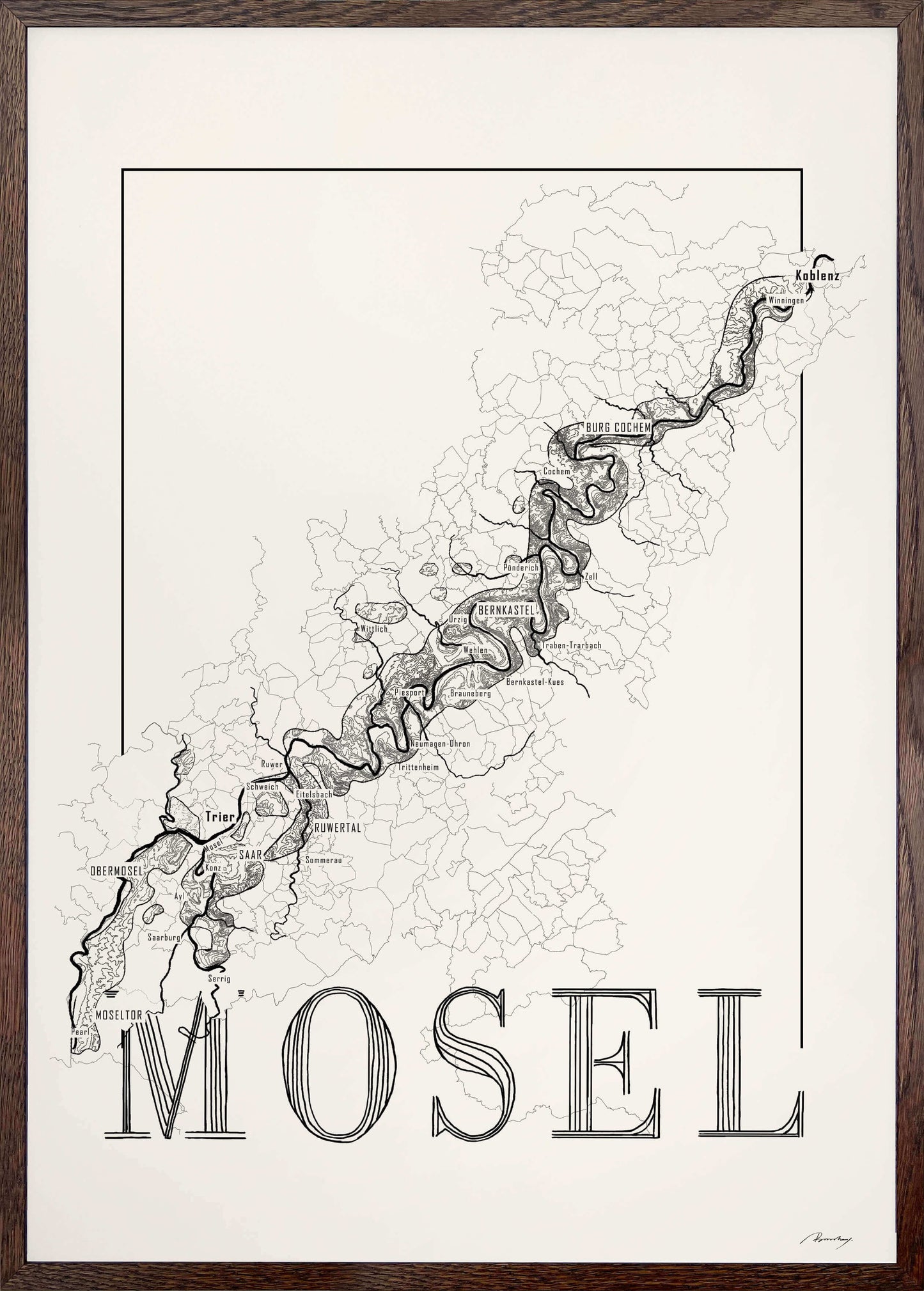 Mosel Winekarte