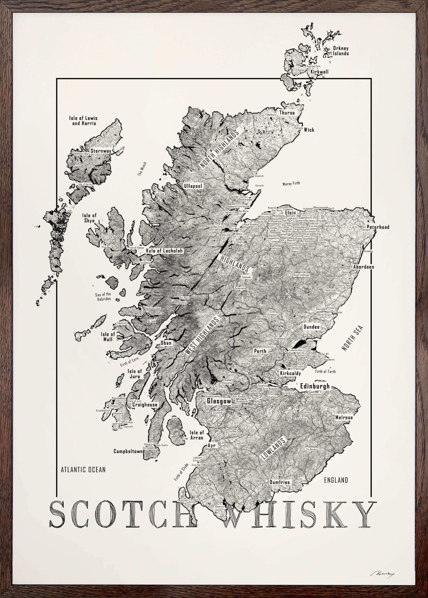 Scotch whisky map